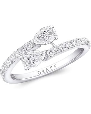 Graff White Gold And Diamond Duet Ring