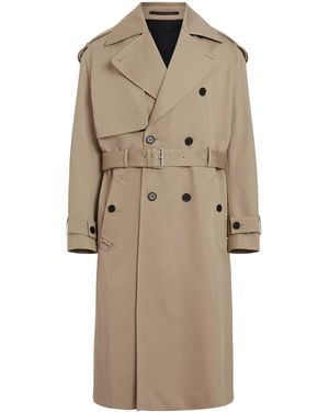 AllSaints Cotton Spencer Trench Coat - Natural