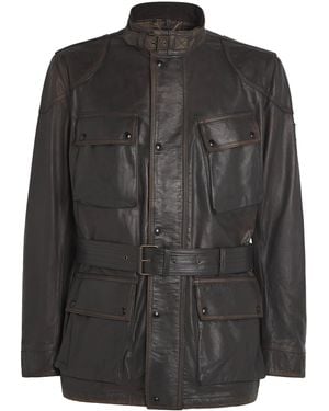 Belstaff Legacy Trialmaster Panther Leather Jacket - Black