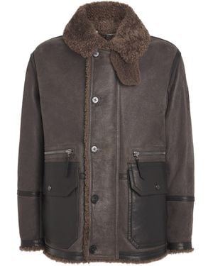 Belstaff Shearling Snowfield Jacket - Brown