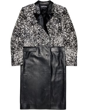 Tom Ford Lambskin-Calf Hair Coat - Black