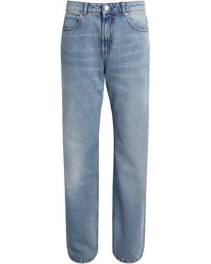 Ami Paris Mid-Rise Straight Jeans - Blue