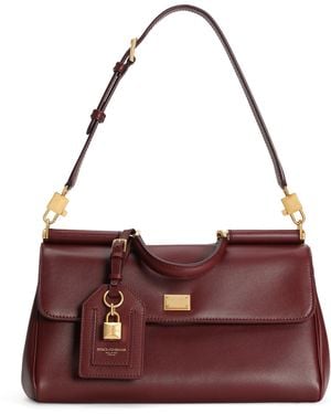 Dolce & Gabbana Leather My Sicily Bag - Purple