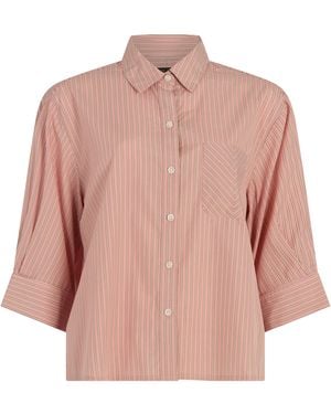 Rag & Bone Cotton Stripe Lucia Shirt - Pink