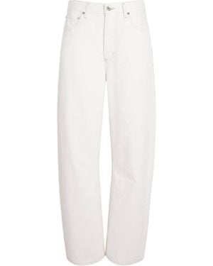 Citizens of Humanity Miro Barrel-Leg Relaxed Jeans - White