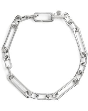 Monica Vinader Sterling Alta Duo Chain Bracelet - Metallic