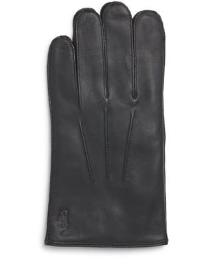 Polo Ralph Lauren Leather Touch Screen Gloves - Black
