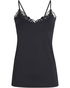 FALKE Lace-Trim Camisole - Black