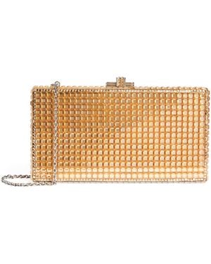 Judith Leiber Sleek Rectangle Clutch Bag - Metallic