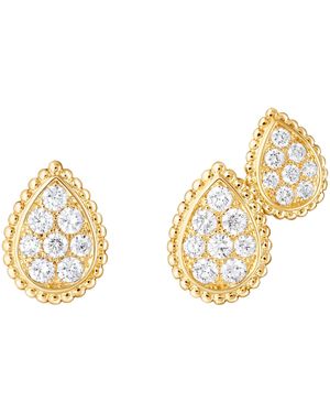 Boucheron And Diamond Serpent Bohème Asymmetric Earrings - Metallic