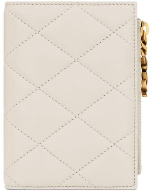 Saint Laurent Quilted Bifold Wallet - Natural