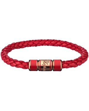 Chopard Leather Classic Racing Bracelet - Red