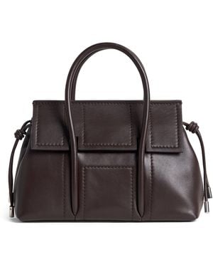 Harrods Small Leather Marcie Shoulder Bag - Black