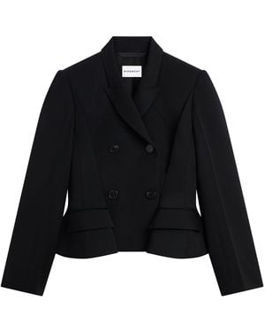 Givenchy Wool Gabardine Pinch Blazer - Black