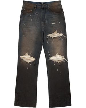 Amiri Ripped Mx1 Straight Jeans - Grey