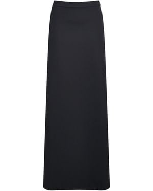 MAX&Co. Pique-Jersey Maxi Skirt - Black