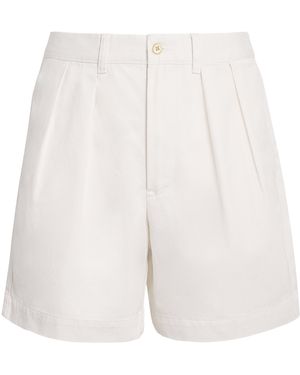 Polo Ralph Lauren Cotton Pleated Cormac Shorts - White