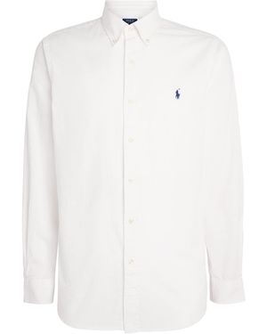 Polo Ralph Lauren Cotton Seersucker Custom Fit Shirt - White
