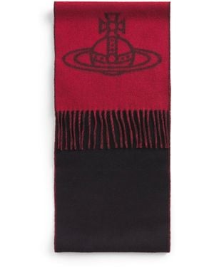 Vivienne Westwood Wool Orb Scarf - Red