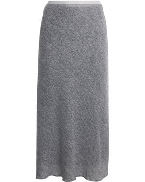MAX&Co. Jersey Midi Skirt - Gray
