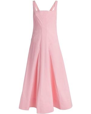 STAUD Cotton Willow Midi Dress - Pink