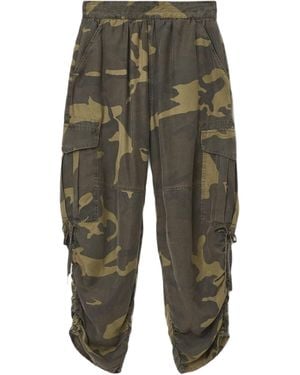 AllSaints Camouflage Print Kaye Cargo Trousers - Green