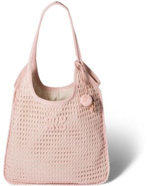 Miu Miu Crochet Ivy Cross-Body Bag - Pink