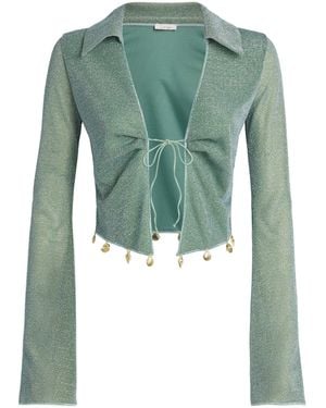 Oséree Cropped Lumière Shirt - Green