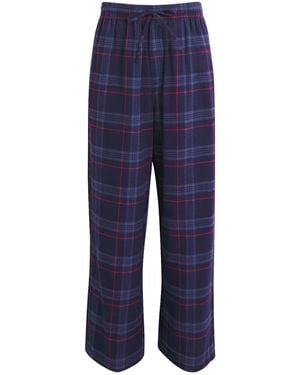Skims Flannel Tartan Pyjama Pants - Blue