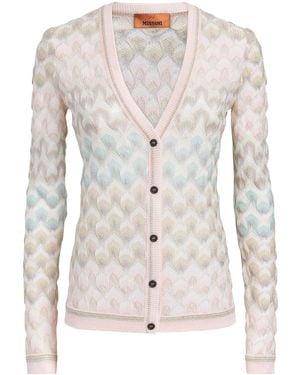 Missoni Lamé Lace Motif Cardigan - Multicolor