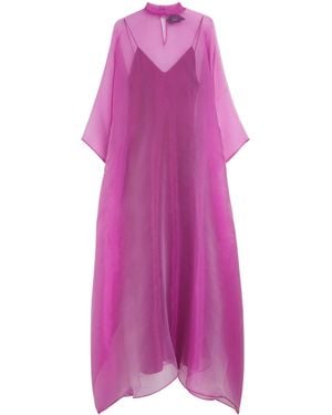 Taller Marmo Organza Sphinx Maxi Kaftan - Pink