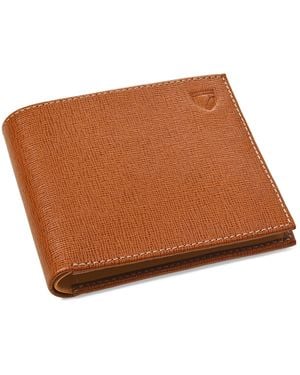 Aspinal of London Leather Billfold Wallet - Brown