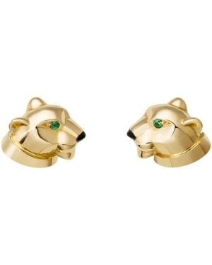 Cartier Tsavorite And Onyx Panthère De Earrings - Metallic