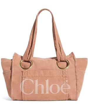 Chloé Cotton Plage Tote Bag - Natural