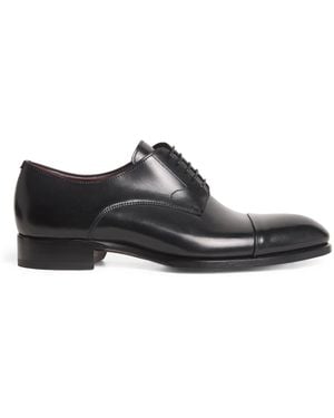 Brioni Leather Derby Shoes - Black