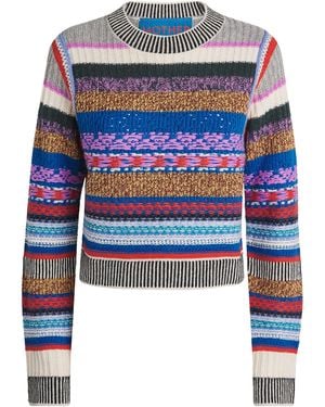 Mother Alpaca-Wool The Extra Crop Jumper - Blue