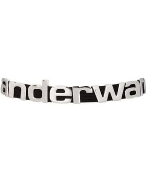 Alexander Wang Metal Letters Belt - Black