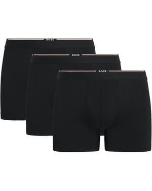 BOSS Sttetch-Bamboo Boxer Briefs - Black