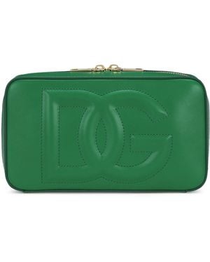 Dolce & Gabbana Small Leather Logo Camera Bag - Green