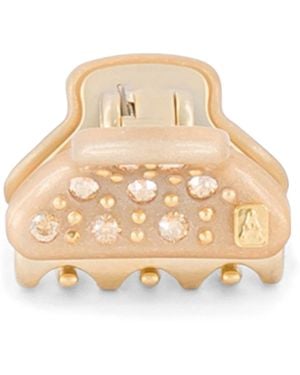 Alexandre De Paris Plated Mini Claw Hair Clip - Natural