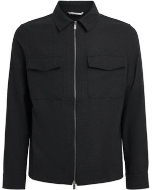 Marco Pescarolo Stretch-Cashmere 2-Way Zip Jacket - Black