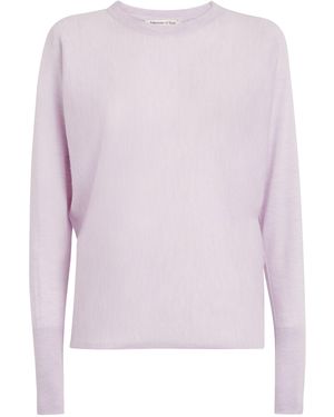Johnstons of Elgin Cashmere-Silk Batwing Jumper - Pink