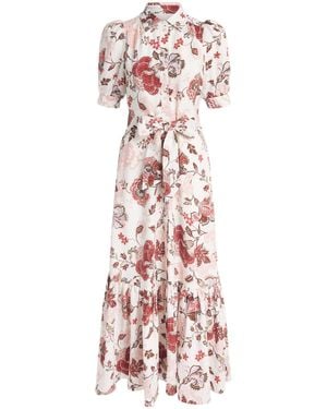ME+EM Floral Print Maxi Dress - Pink
