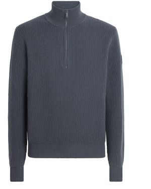 Canada Goose Merino Mckinney Quarter-Zip Jumper - Blue