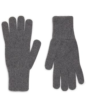 Sunspel Cashmere Gloves - Gray