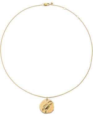 Monica Vinader Vermeil Zodiac Scorpio Necklace - Metallic