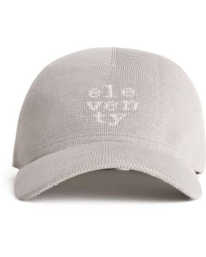 Eleventy Cotton-Blend Logo Baseball Cap - Grey