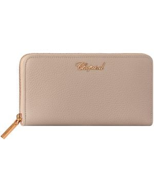 Chopard Leather Classic Zip-Around Wallet - Natural