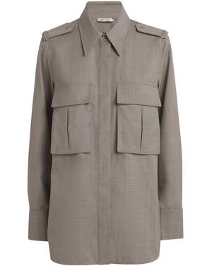 Camilla & Marc Wool-Blend Drew Shirt - Grey