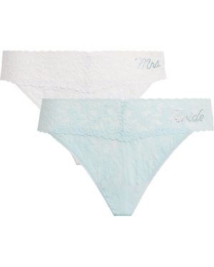 Hanky Panky Bride & Mrs. Original Low-Rise Lace Thong - White
